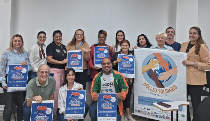 Instituições do Núcleo Solidário lançam Campanha do Agasalho 2025 em Camboriú
