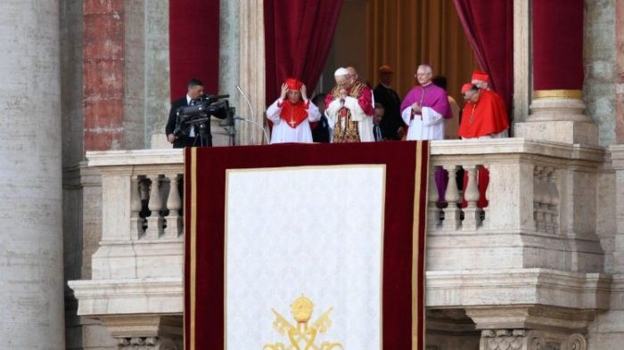 Primeiro discurso foi sobre a união entre os povos (Foto: Vatican Media)