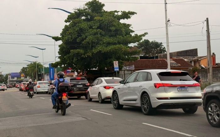 Principais acessos de Itajaí estão travados (Foto: Arquivo)