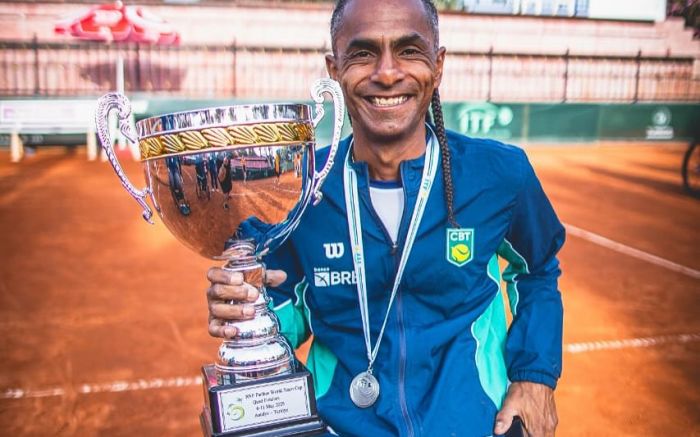 Ymanitu representa a equipe da ADK Tennis, de Itajaí (Foto: Green Filmes/CBT)