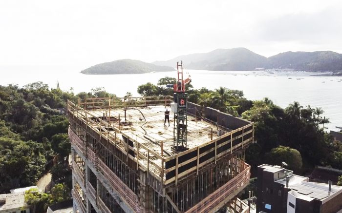 Obra da Reskatrin Empreendimentos, em Porto Belo, viabilizada pela linha de crédito especial do Sicredi (Foto: Divulgação)