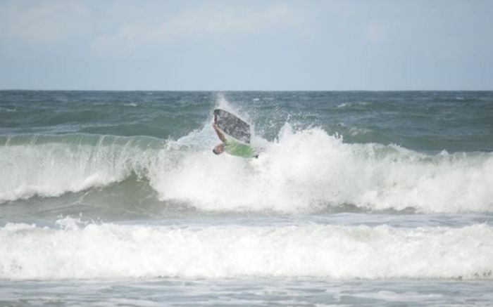 Eder Luciano é um dos destaques da etapa em Navegantes (Foto: Daniel Gustavo)