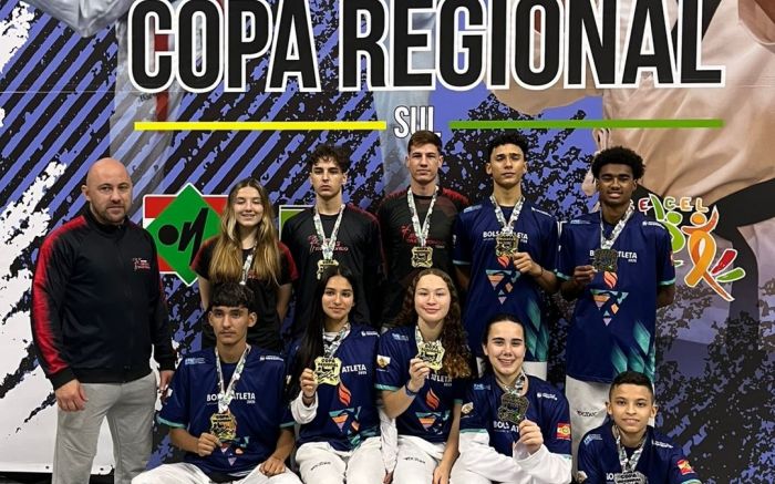 Navegantes faturou oito ouros, uma prata e um bronze no evento (Foto: Divulgação)