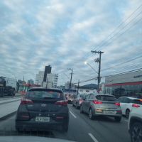 Obras paralisam Morro do Boi, que já tem fila de 4 km nesta quinta-feira
