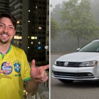 Renan Bolsonaro tem carro guinchado em São José