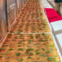 Maior pizza linear do Brasil é de Balneário Camboriú