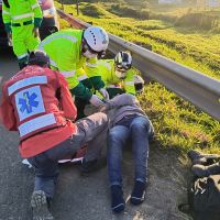 Dois motociclistas sofrem acidentes em BC e Barra Velha