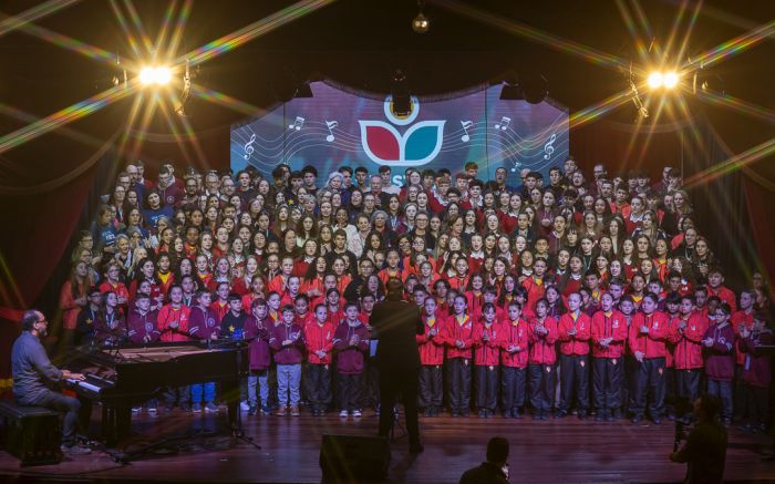 Legenda: Mais de 40 corais tomam conta de Joinville com música, oficinas e emoção até 6 de julho (Foto: Robson Khalaf)