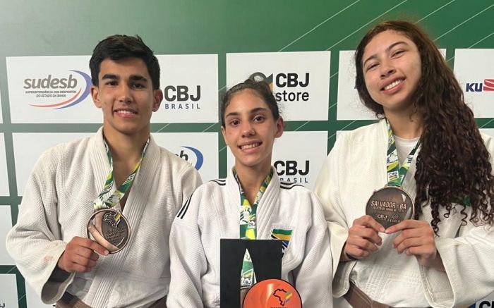 Gustavo, Beatriz e Iyami participaram da competição na Bahia (Foto: Divulgação)