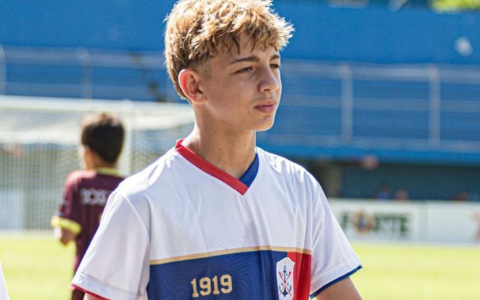 Emanuel, de 13 anos, vai defender o Bragantino, da Série A (Foto: Divulgação)