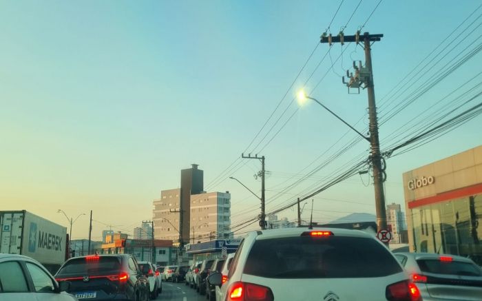 Fluxo intenso na BR 101 nesta terça-feira