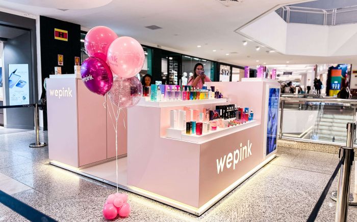 Com fragrâncias marcantes e visual instagramável, We Pink já é parada obrigatória no shopping  (Divulgação)