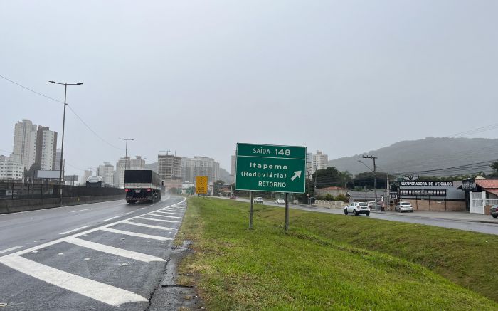 Bloqueio vai mudar o acesso à rodoviária e exigirá atenção redobrada dos motoristas (Foto: Prefeitura de Itapema/Divulgação)