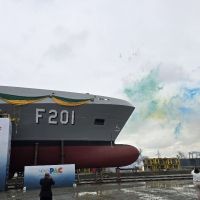 Lu Alckmin batiza fragata da Marinha em Itajaí