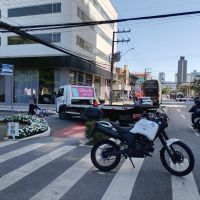 Caminhão atropela ciclista na Terceira avenida