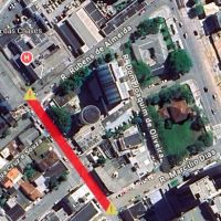 Obra bloqueia rua do centro neste sábado
