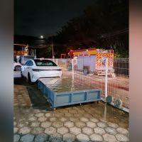 Bateria de carro da BYD pega fogo em concessionária de Itajaí