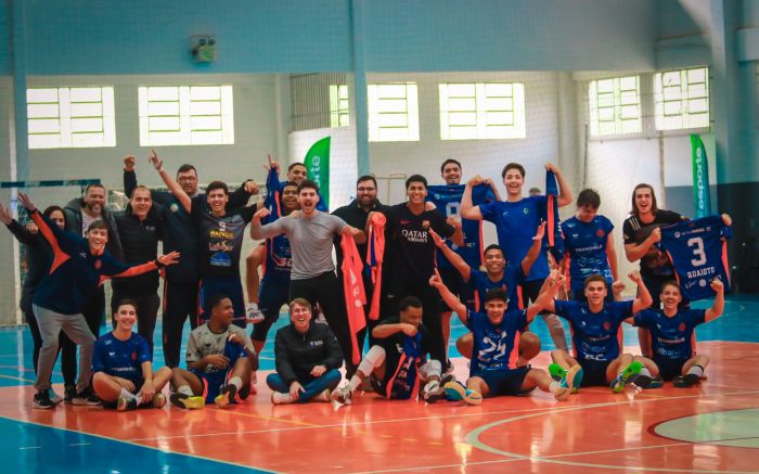 Handebol masculino de Itajaí fechou a competição com mais um título (Foto: Divulgação)