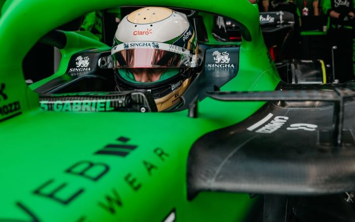 Esta é a terceira prova do ano que Gabriel Bortoleto, da Sauber, pontua na classificação (Foto: Sauber)