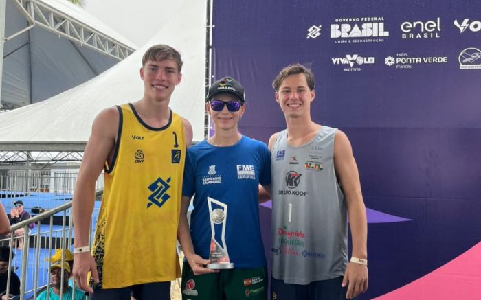 Dupla Arthur e Gabriel representou BC na última etapa em Alagoas (Foto: Divulgação)