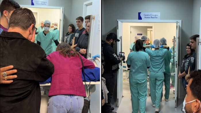 Rapaz de 21 anos sofreu acidente de moto; captação ocorreu no Hospital Marieta (Foto: Divulgação/Hospital Marieta Konder Bornhausen)