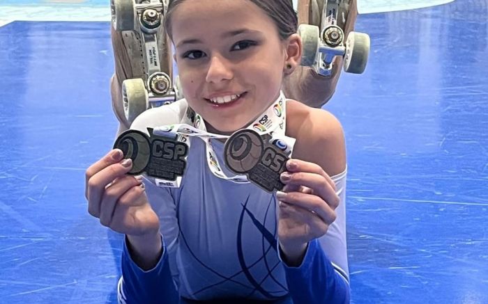 Aos 11 anos, Fabiana Felisbino foi ouro na categoria livre mini (Foto: Divulgação)