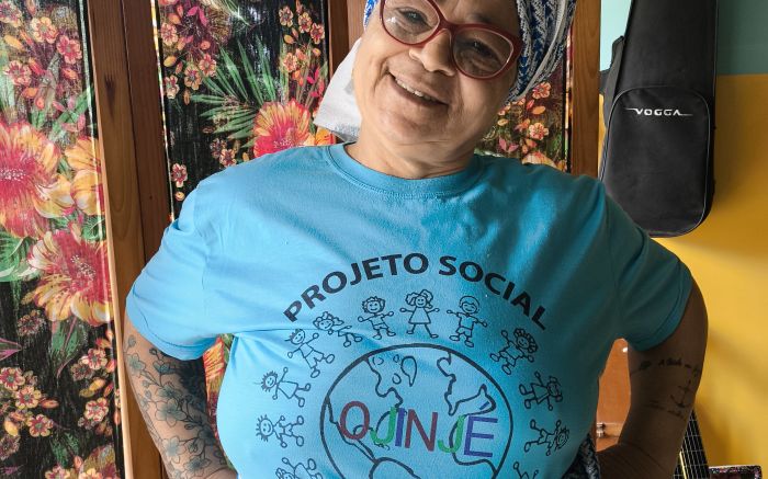 Mãe Cristina desenvolve projeto social há 13 anos (Joca Baggio)