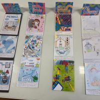 Desenhos de alunos vão estampar capas de material escolar em Penha