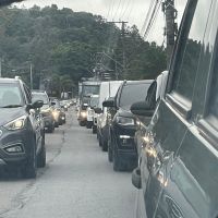 BR 101 tem congestionamento entre Piçarras e Itajaí