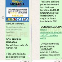 É golpe mensagem que promete auxílio-moradia da Caixa Econômica