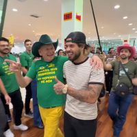 Zé Felipe grava campanha em Brusque e Luciano cita inauguração em Goiânia ainda este ano