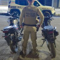 PM recupera motos furtadas de concessionária em Camboriú