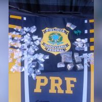 PRF prende motociclista na BR 101 com drogas prontinhas pra venda