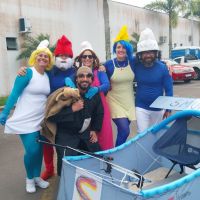 Equipe “Smurfs”, aqui da região, se destaca na corrida “Ladeira abaixo”