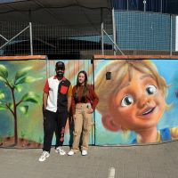 Escola de Itapema inaugura mural artístico feito por estudantes