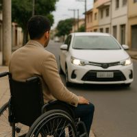 Motoristas de apps recusam corrida com cadeirante em Itajaí