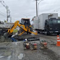 Rompimento de adutora faz Semasa antecipar obras programadas para domingo