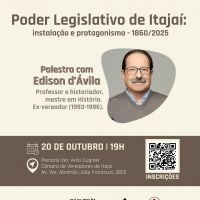 Edison d’Ávila fala sobre os 165 anos do legislativo loca