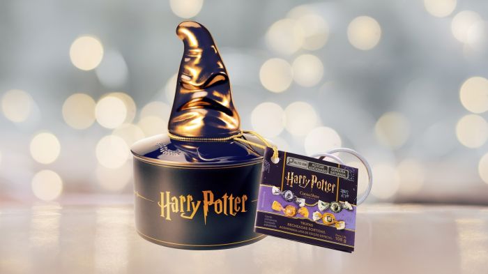 ata Chapéu Seletor recria o clássico objeto de Hogwarts e vem recheada de chocolates (Foto: Divulgação/Cacau Show)