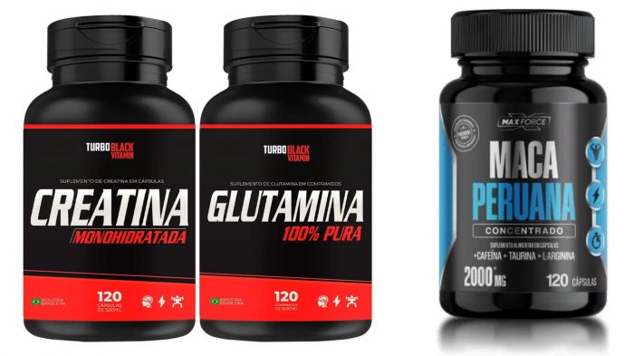 Lista inclui creatina, colágeno e ômega 3 (foto:Reprodução/Shopee)