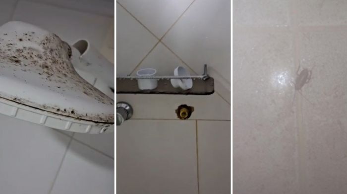 Mulheres questionam por que só a sauna masculina foi reformada (Foto: Leitor)