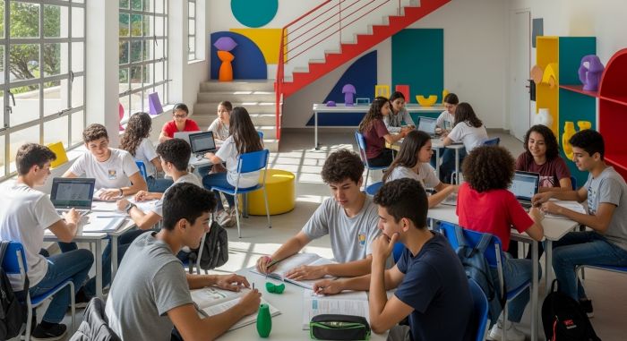 Implantação do novo ensino médio começou este ano (GERADO COM IA)