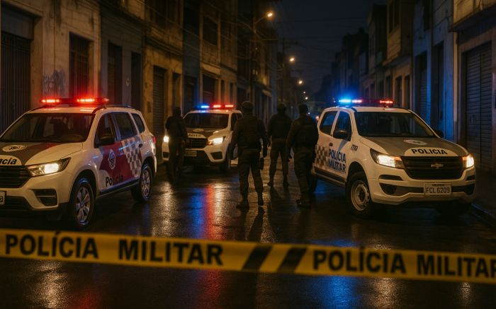 Foragido estava armado e teria reagido à abordagem policial (Foto: Imagem gerada por IA)