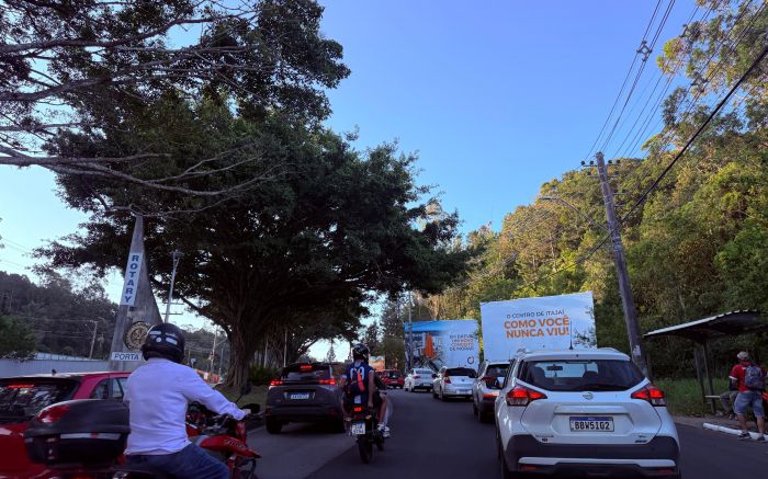 Osvaldo Reis está congestionada em Itajaí
