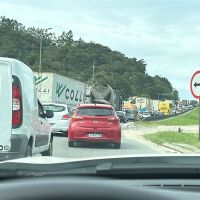 BR 101 está caótica desde o final da manhã de quarta-feira