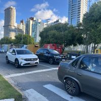 Entardecer é com trânsito pesado em Itajaí e Balneário Camboriú