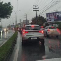 BR 101 está travada entre Itajaí e Balneário Camboriú
