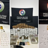 PM prende três por tráfico de drogas em um único dia em Itajaí