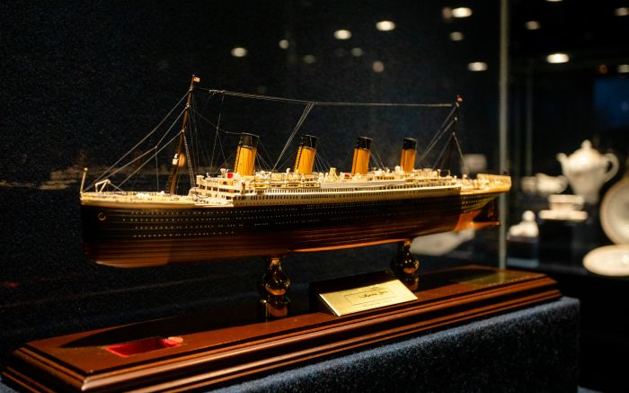 Ala sobre o Titanic traz réplicas detalhadas da embarcação (Foto: Dales Hoeckesfeld/Divulgação)