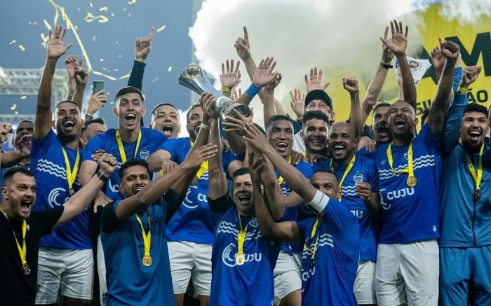 Pescador ficou com a taça e a vaga na Copa do Brasil de 2026 (Foto: Léo Piva/FCF)